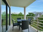 Main Balcony can be Accessed from Living Room and Master Bedroom at 3421 Villamare